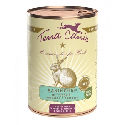 Terra canis classic coniglio con zucchine, amaranto e aglio orsino 400 gr