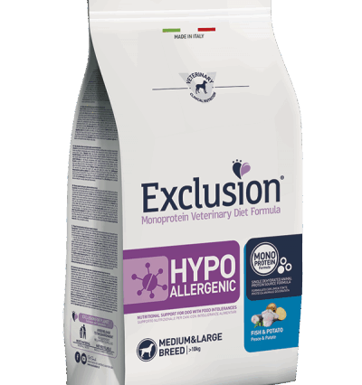 Exclusion hypoallergenicmedium/large pesce e patate 2kg