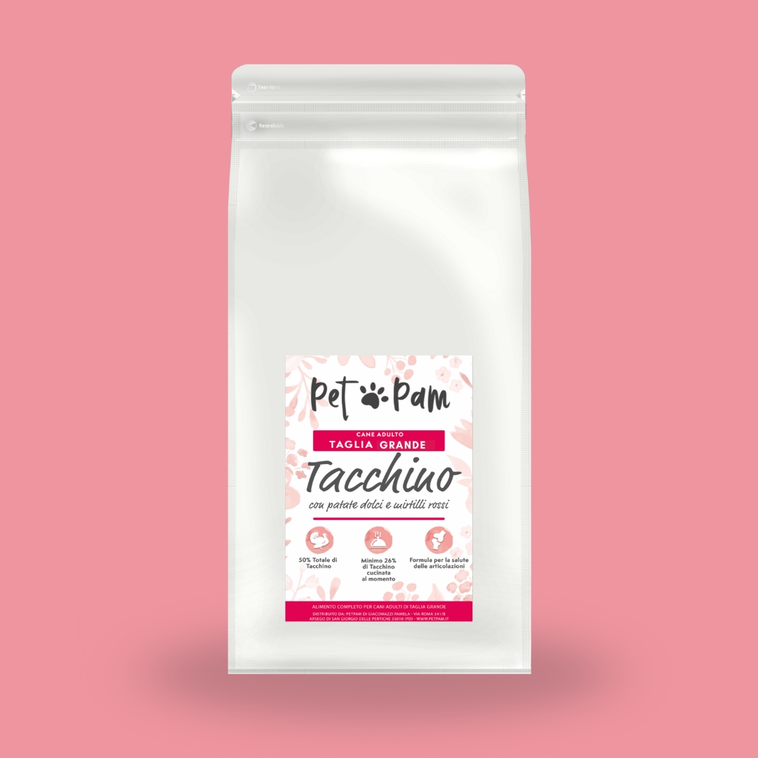 Crocchette Grain free per cani adulti di taglia grande al Tacchino