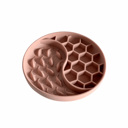 Ciotola in silicone slow food rilassante Rosa