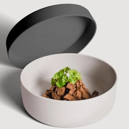 Ciotola in silicone con coperchio