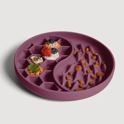 Ciotola in silicone slow food rilassante Viola